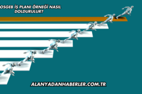 KOSGEB İş Planı Örneği Nasıl Doldurulur?