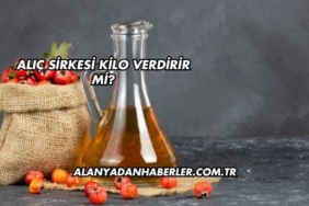 Alıç Sirkesi Kilo Verdirir mi?