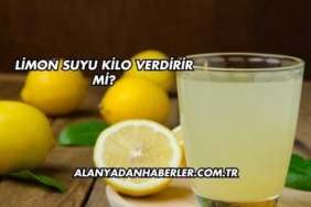 Limon Suyu Kilo Verdirir mi?