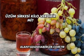 Üzüm Sirkesi Kilo Verdirir mi?